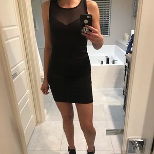 Black Mesh Party Dress